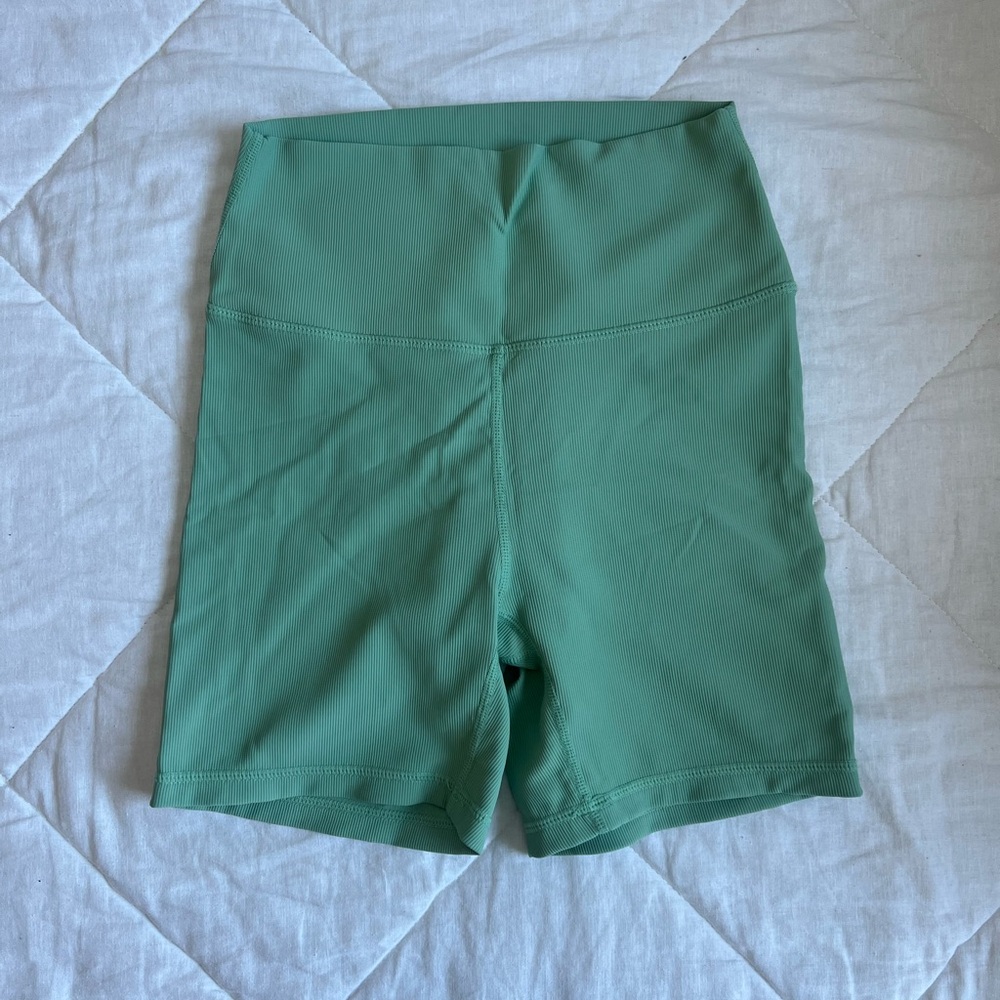 Women's Stylish Green Bike Shorts